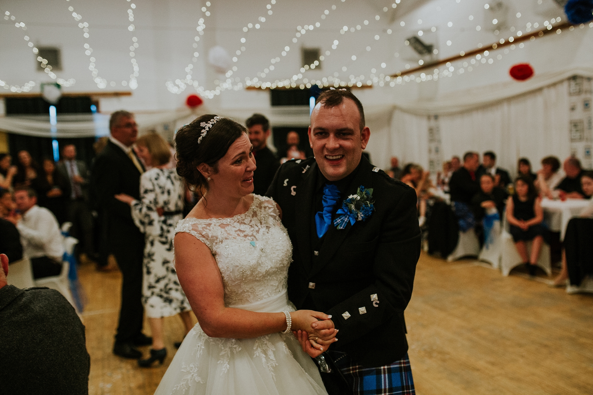 bride and groom first dance, carnish hall, north uist