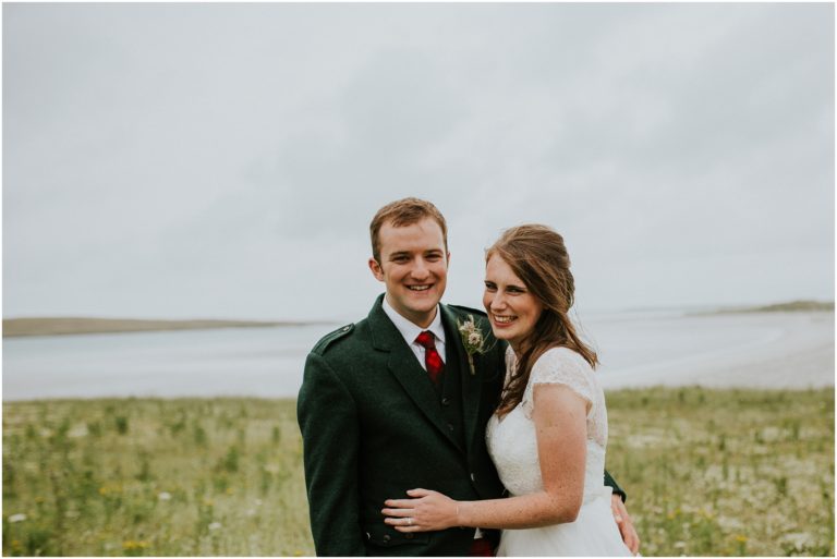 Clachan Sands, North Uist Wedding full of colour and love